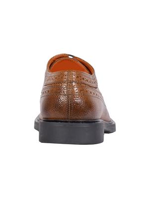 tan leather lace up shoes - 17636768 - Standard Image - 3