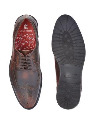tan leather lace up shoes - 17636769 - Standard Image - 4