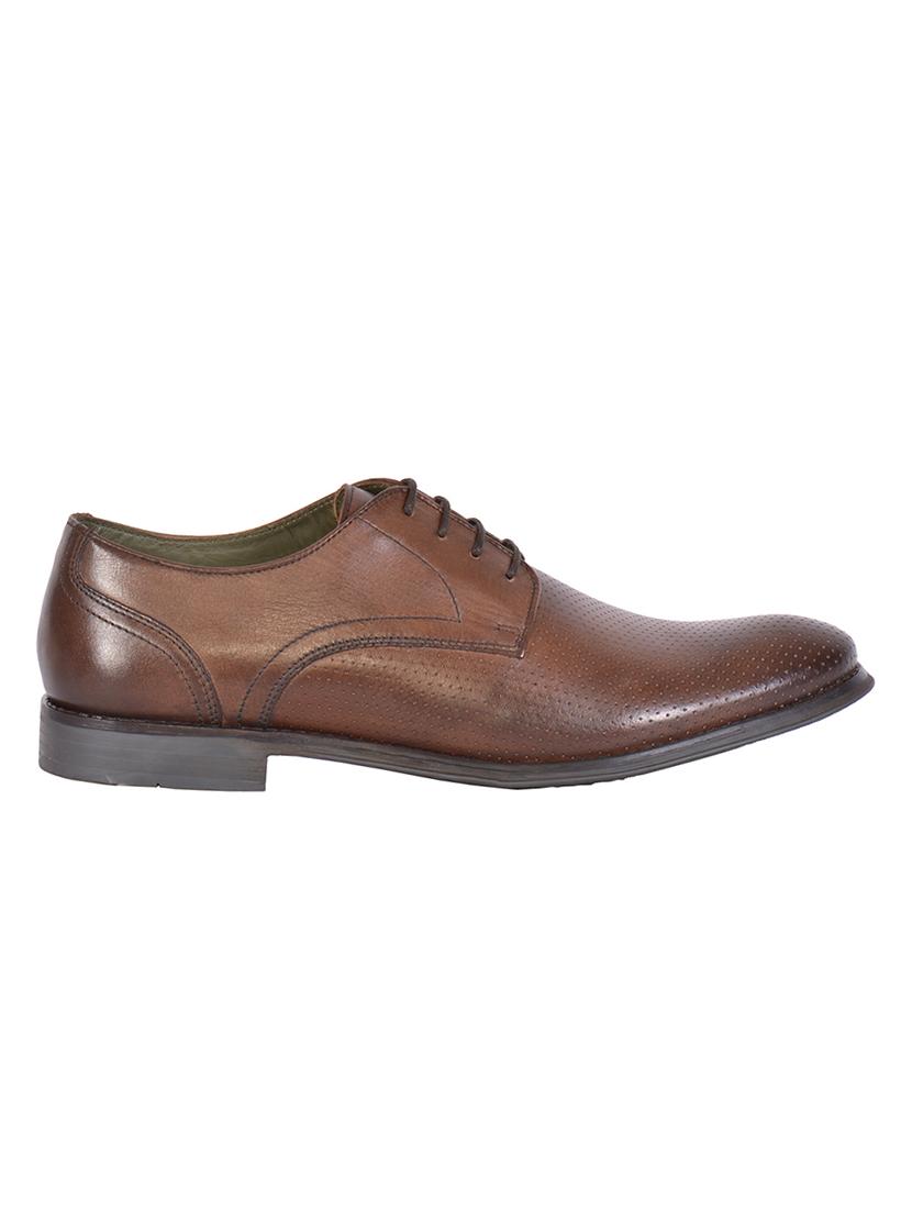brown leather derbis shoes - 17636780 - Zoom Image - 2