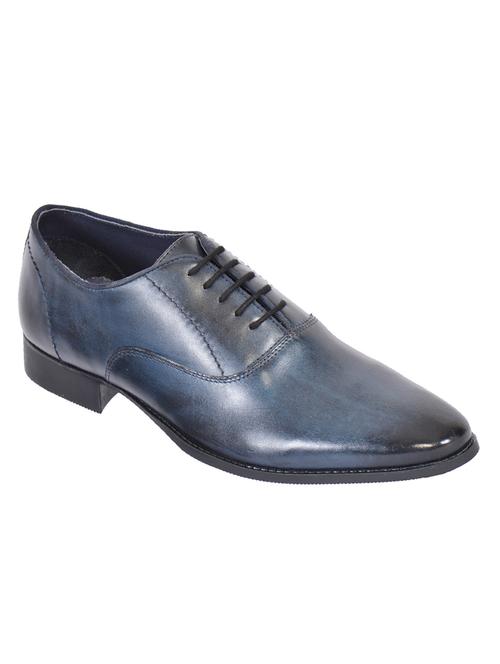 navy leather oxfords shoes - 17636782 - Standard Image - 1