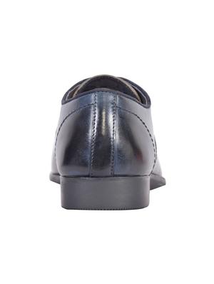 navy leather oxfords shoes - 17636782 - Standard Image - 3
