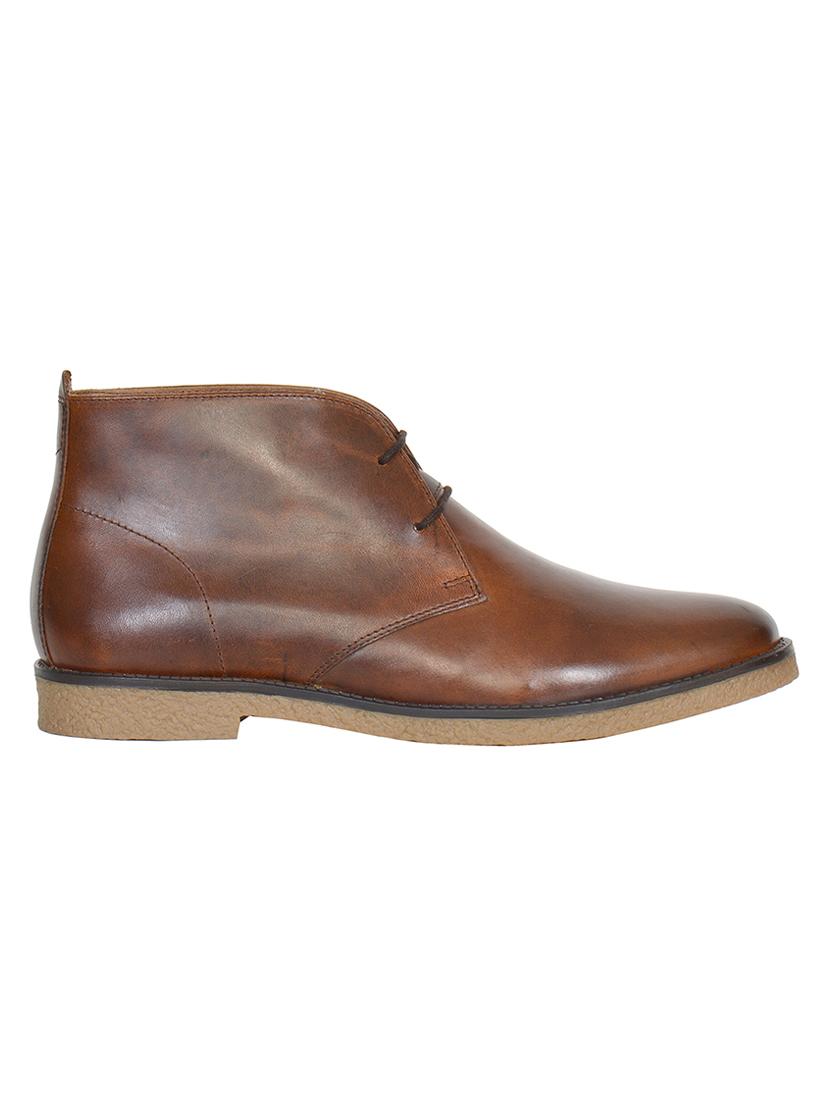 tan leather ankle boots shoes - 17636784 - Zoom Image - 2