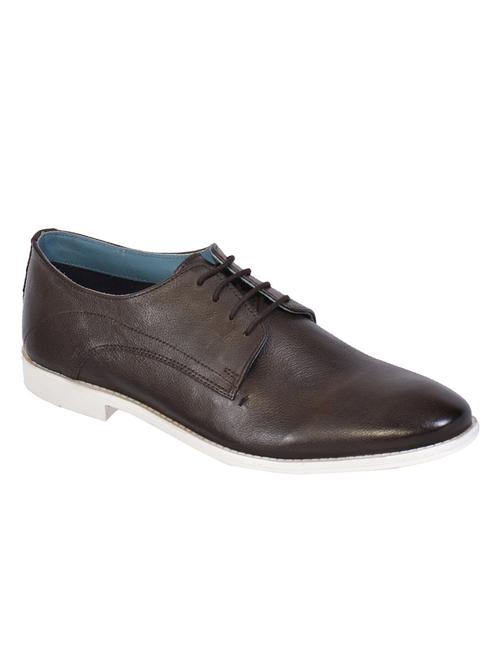 brown leather derbis shoes - 17636786 - Standard Image - 1