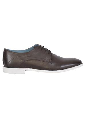 brown leather derbis shoes - 17636786 - Standard Image - 2