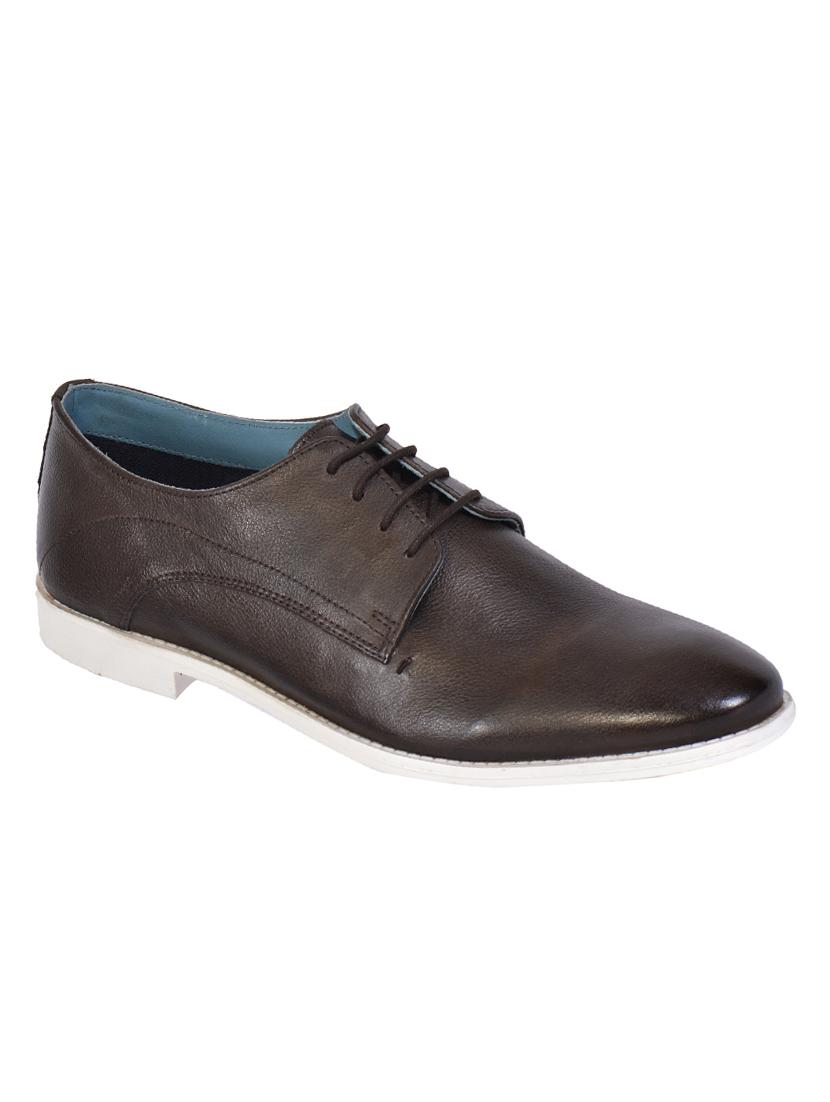 brown leather derbis shoes - 17636786 - Zoom Image - 1