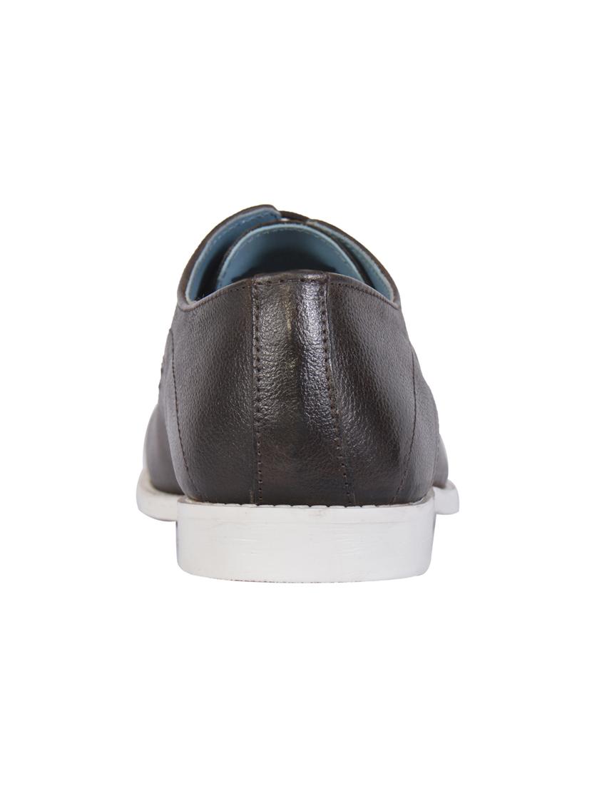 brown leather derbis shoes - 17636786 - Zoom Image - 3