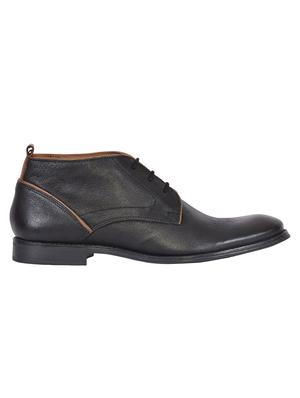 black leather ankle boots shoes - 17636790 - Standard Image - 2