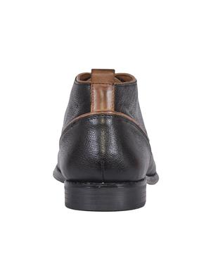 black leather ankle boots shoes - 17636790 - Standard Image - 3