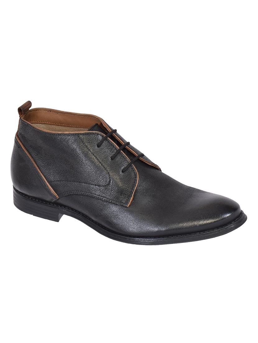 black leather ankle boots shoes - 17636790 - Zoom Image - 1
