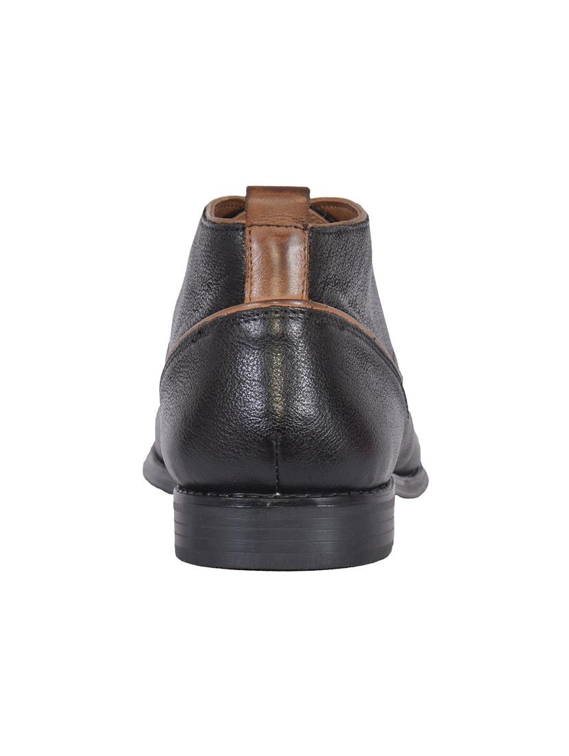 black leather ankle boots shoes - 17636790 - Zoom Image - 3