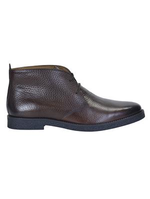 brown leather ankle boots shoes - 17636793 - Standard Image - 2