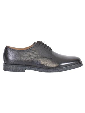 black leather lace up shoes - 17636797 - Standard Image - 2