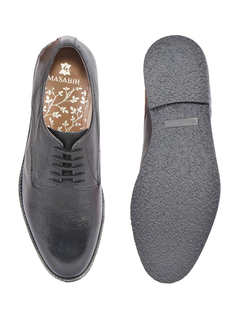 black leather lace up shoes - 17636797 - Zoom Image - 4