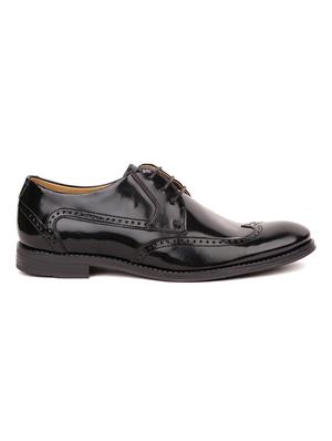 black leather derbis shoes - 17636809 - Standard Image - 2