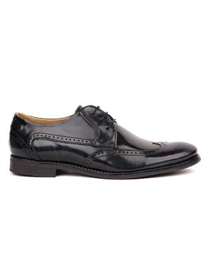 blue leather derbis shoes - 17636811 - Standard Image - 2