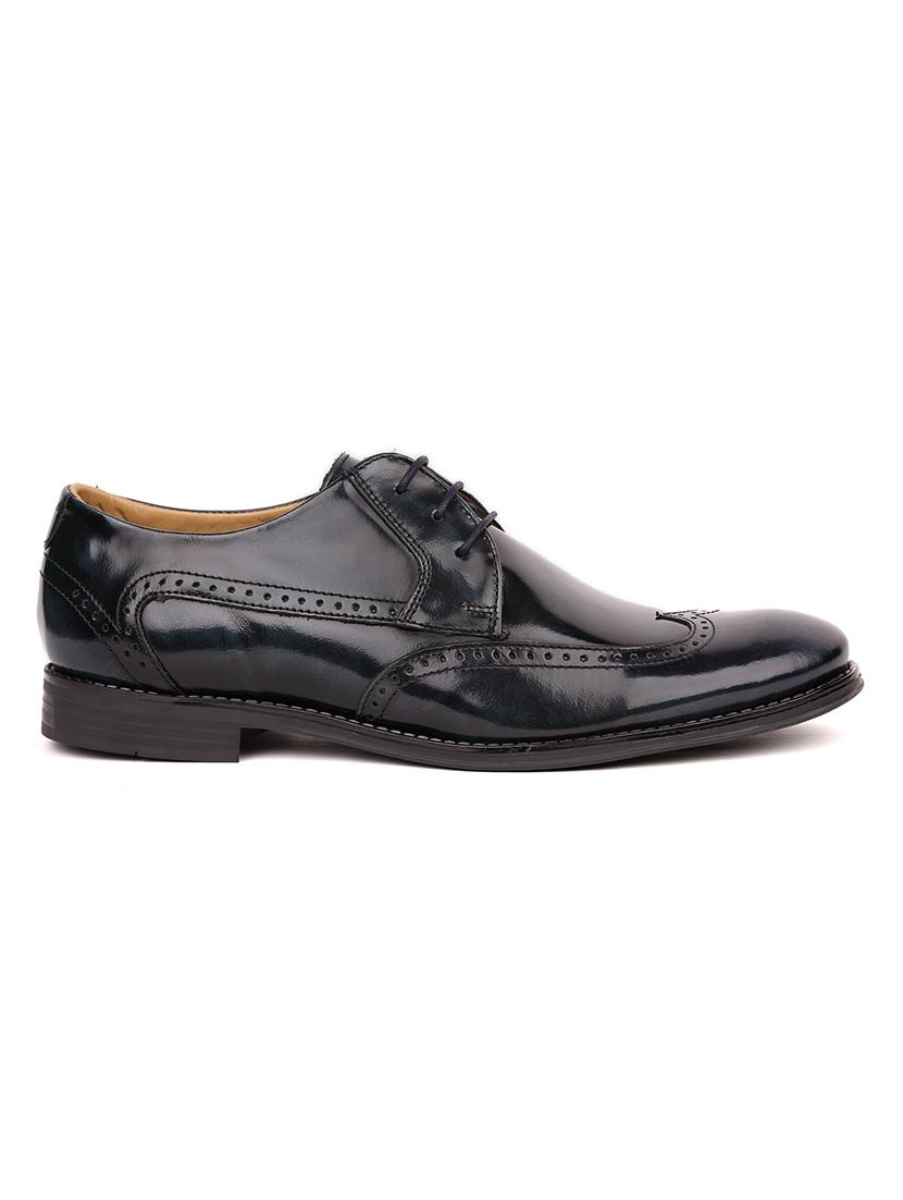 blue leather derbis shoes - 17636811 - Zoom Image - 2