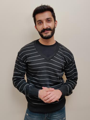 men woolen full sleeve sweater - 17636873 - Standard Image - 1