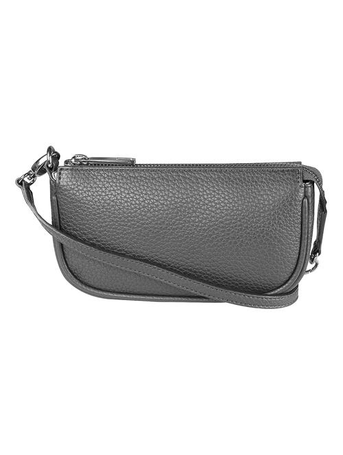 grey leatherette (pu) regular sling bag - 17637595 - Standard Image - 1