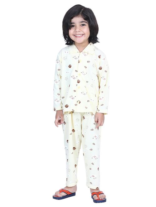 yellow pyjama set nightwear - 17637747 - Standard Image - 1