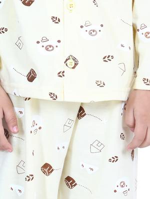 yellow pyjama set nightwear - 17637747 - Standard Image - 4