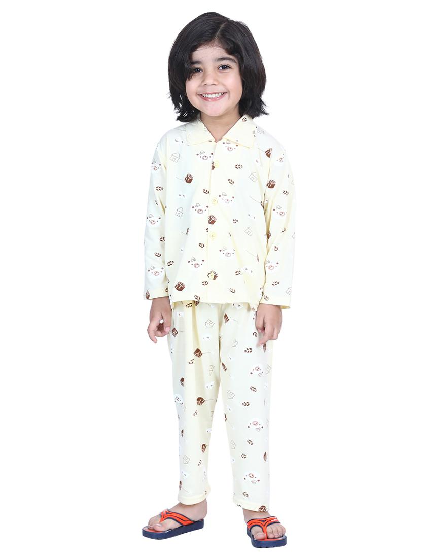 yellow pyjama set nightwear - 17637747 - Zoom Image - 1