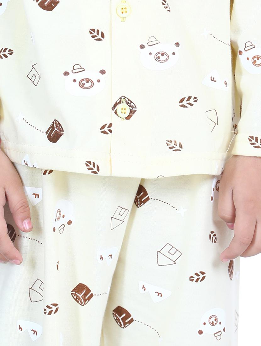 yellow pyjama set nightwear - 17637747 - Zoom Image - 4
