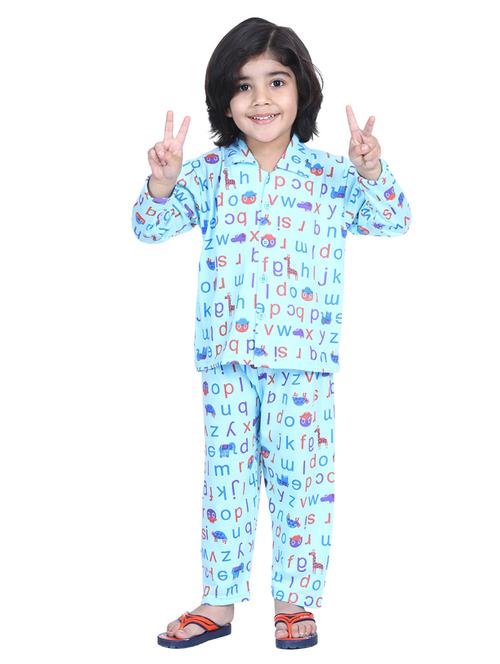 light blue pyjama set nightwear - 17637749 - Standard Image - 1