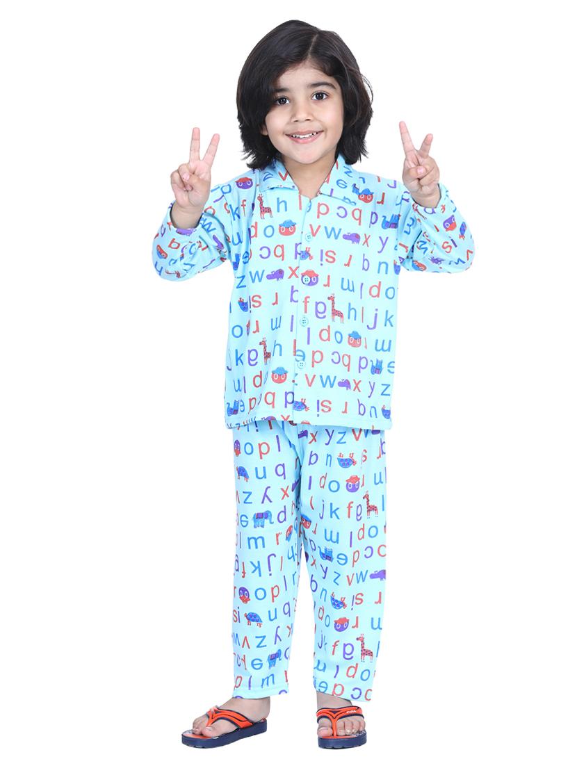 light blue pyjama set nightwear - 17637749 - Zoom Image - 1
