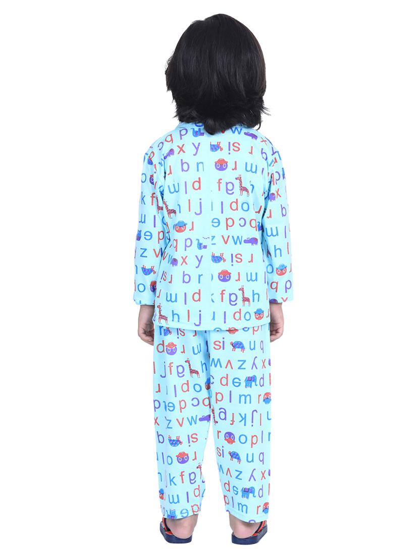 light blue pyjama set nightwear - 17637749 - Zoom Image - 3