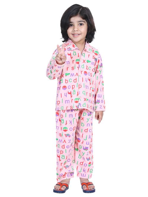 pink pyjama set nightwear - 17637751 - Standard Image - 1