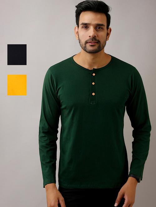 set of 3 multi colored solid t-shirts - 17638195 - Standard Image - 1