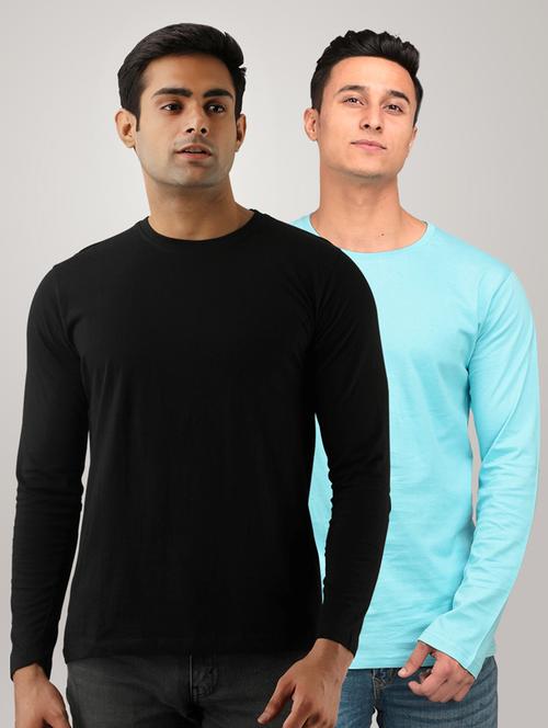 set of 2 multicolored solid t-shirts - 17638206 - Standard Image - 1