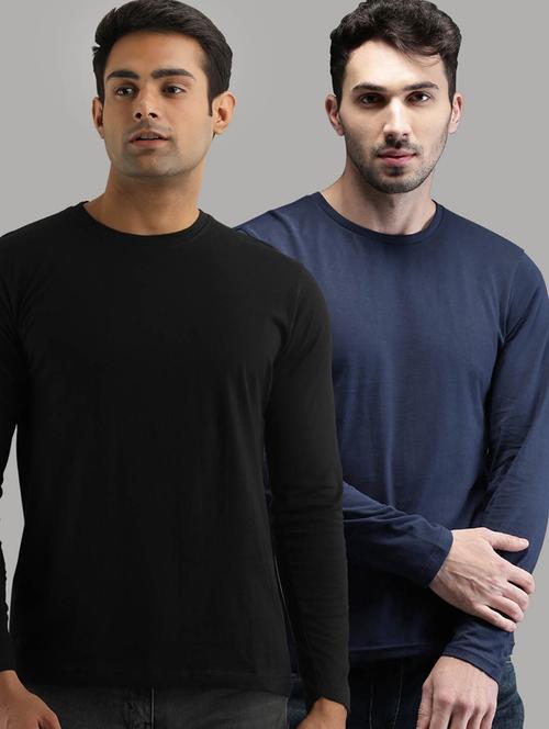 set of 2 multi colored solid t-shirts - 17638239 - Standard Image - 1