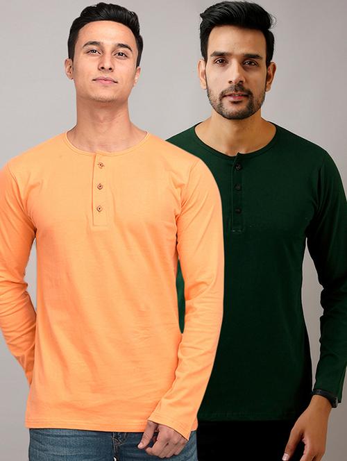 set of 2 multi colored solid t-shirts - 17638267 - Standard Image - 1