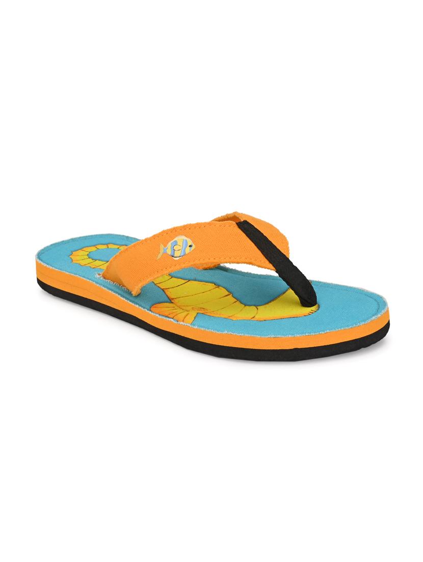 blue canvas slip on flip flops - 17638295 - Zoom Image - 2