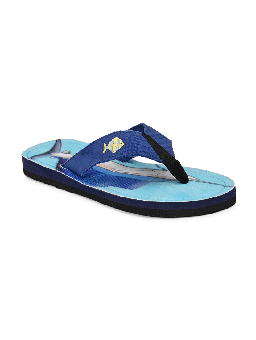 navy canvas slip on flip flops - 17638296 - Zoom Image - 2