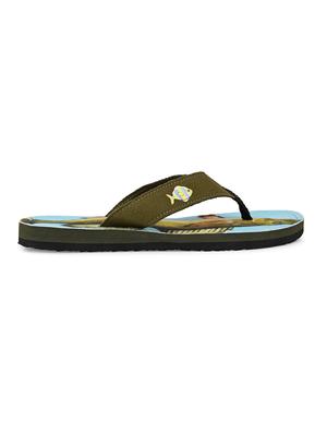 green canvas slip on flip flops - 17638297 - Standard Image - 3