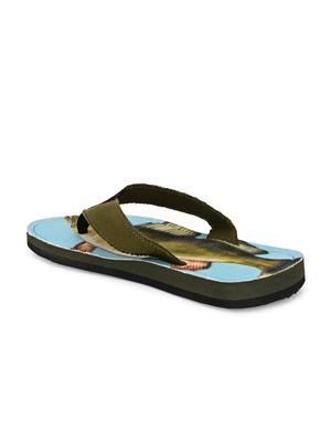 green canvas slip on flip flops - 17638297 - Standard Image - 4