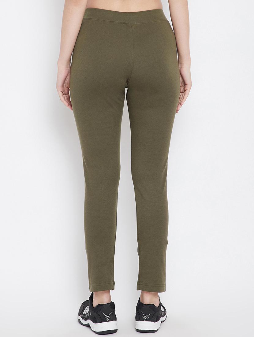 high rise solid track pant - 17638310 - Zoom Image - 3