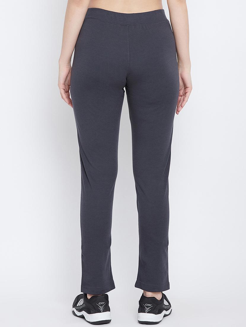 high rise solid track pant - 17638314 - Zoom Image - 3