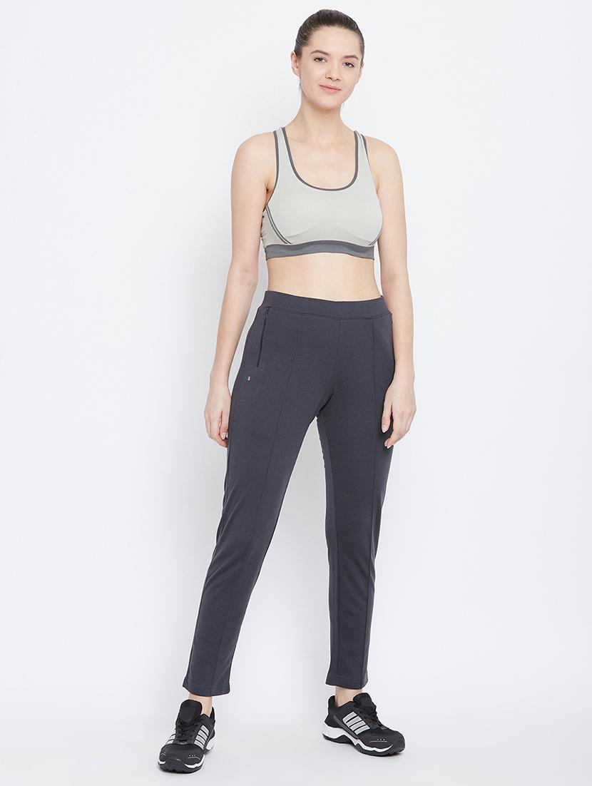 high rise solid track pant - 17638314 - Zoom Image - 4