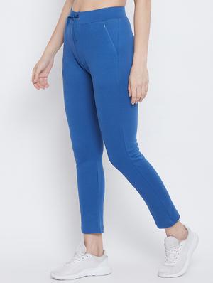 high rise solid track pant - 17638319 - Standard Image - 2