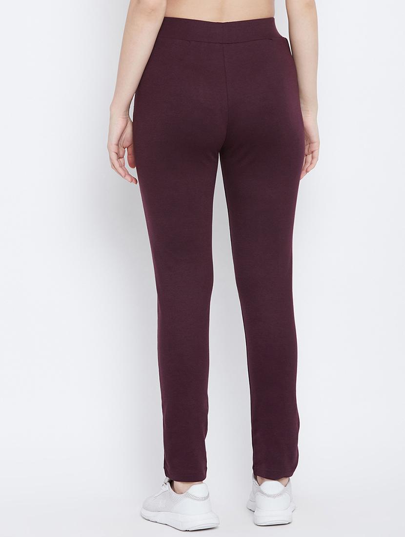high rise solid track pant - 17638320 - Zoom Image - 3
