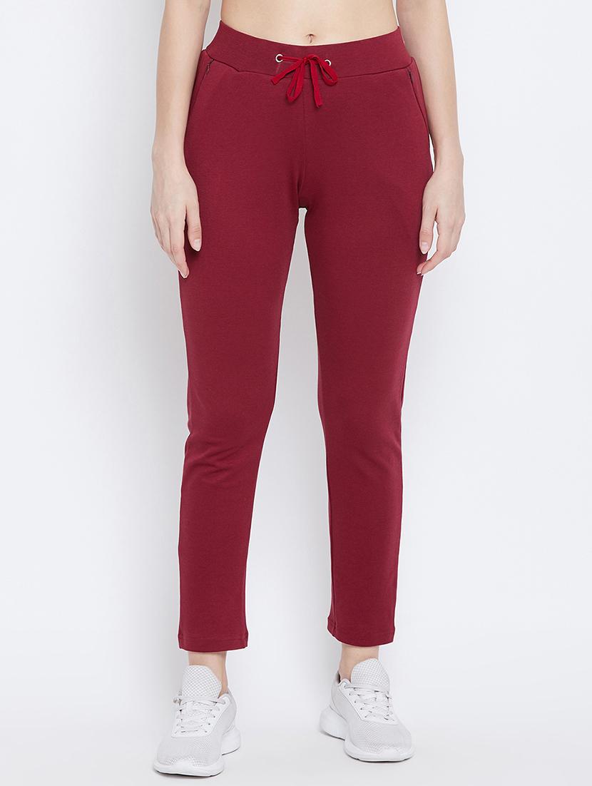 high rise solid track pant - 17638321 - Zoom Image - 1