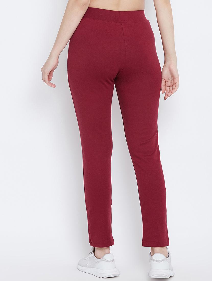 high rise solid track pant - 17638321 - Zoom Image - 3