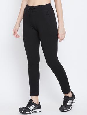 high rise solid track pant - 17638322 - Standard Image - 2