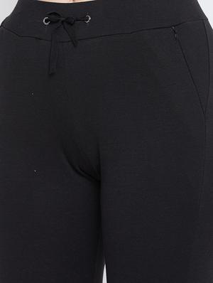 high rise solid track pant - 17638322 - Standard Image - 4