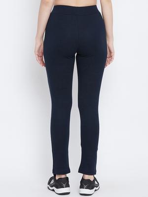 high rise solid track pant - 17638324 - Standard Image - 3