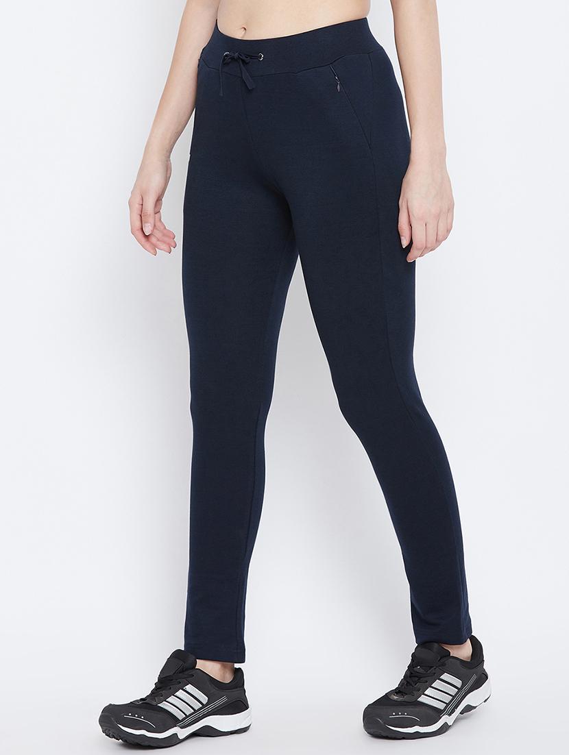 high rise solid track pant - 17638324 - Zoom Image - 2