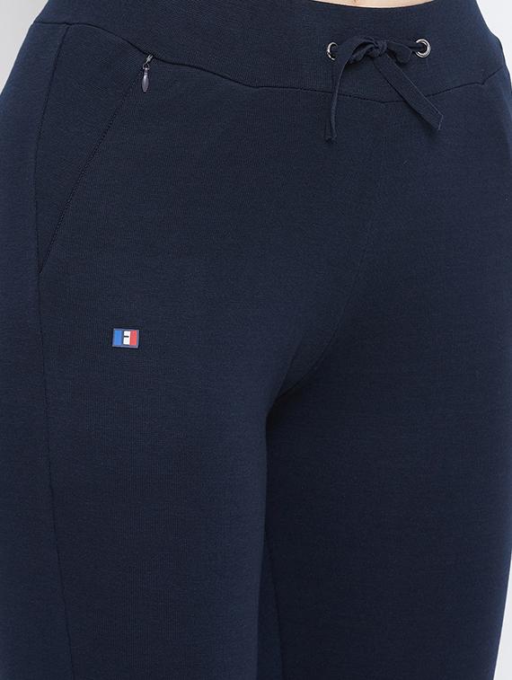 high rise solid track pant - 17638324 - Zoom Image - 4